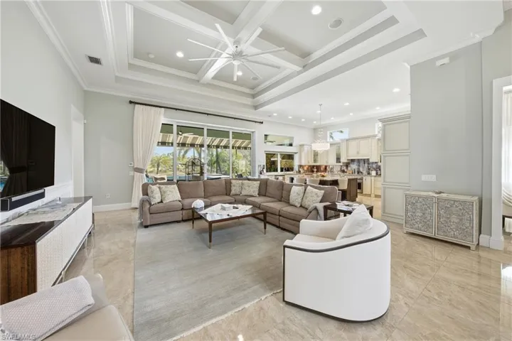 Living space with seamless indoor-outdoor flow tolanai and poo