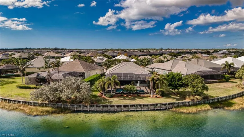 Aerial view emphasizing southeast rear exposureand premium lot location