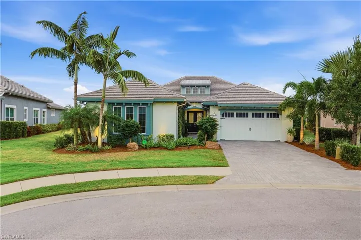 Private cul-de-sac location with water frontage in