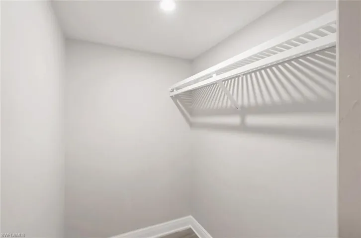 View of spacious closet in Guest Bedroom