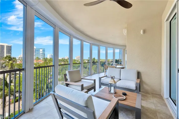 Expansive Lanai with Gulf, Park Shore and Sunset Views
