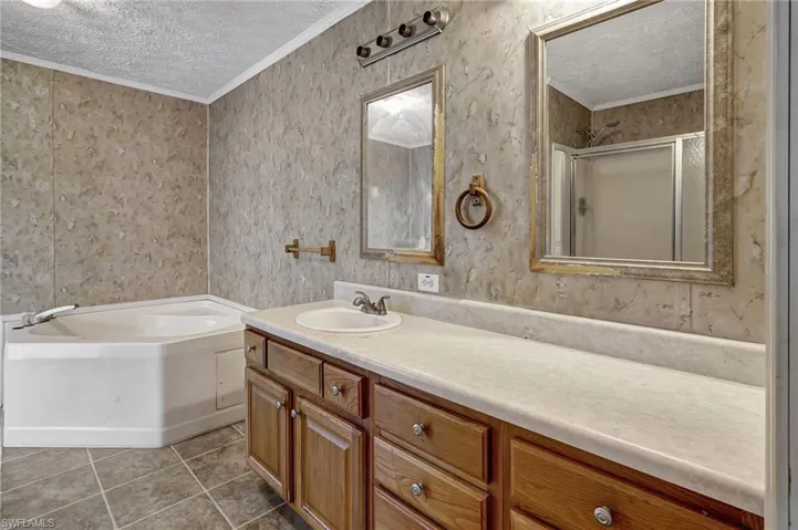 Plenty of room for a double vanity.