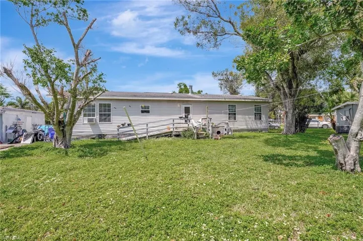 Large back yard