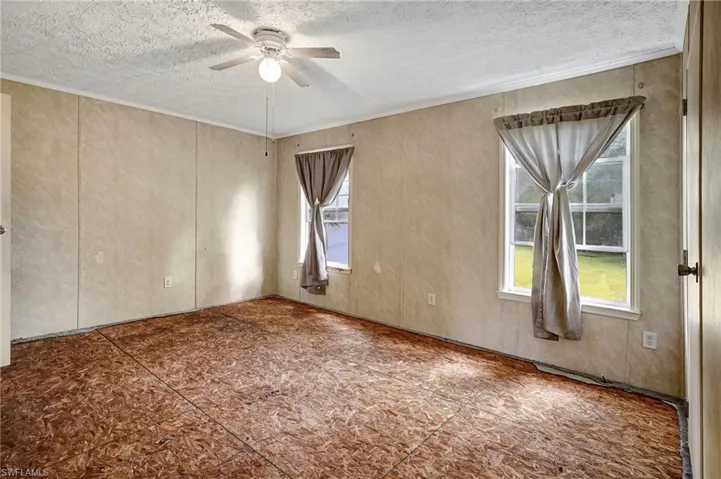 Carpet has been pulled up.