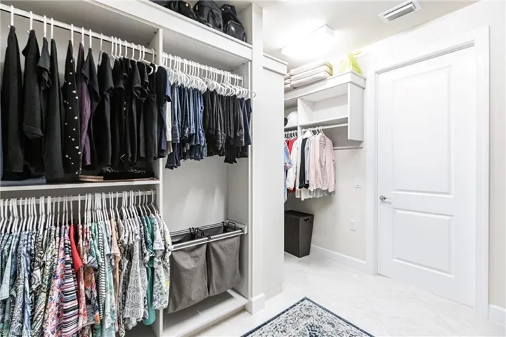 View of spacious closet