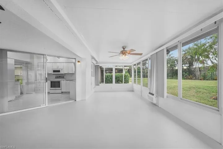 Unfurnished sunroom