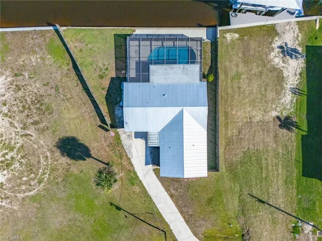 View from above of property