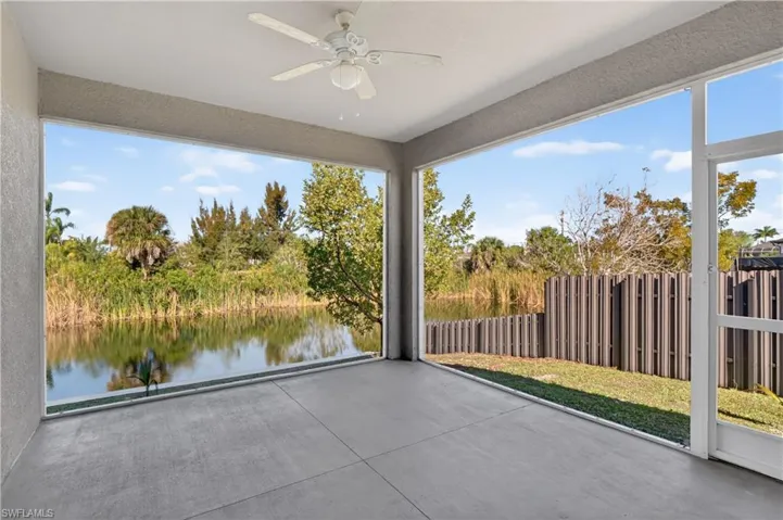 View the canal out back on your lanai