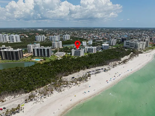 View of urban area featuring expansive coastline