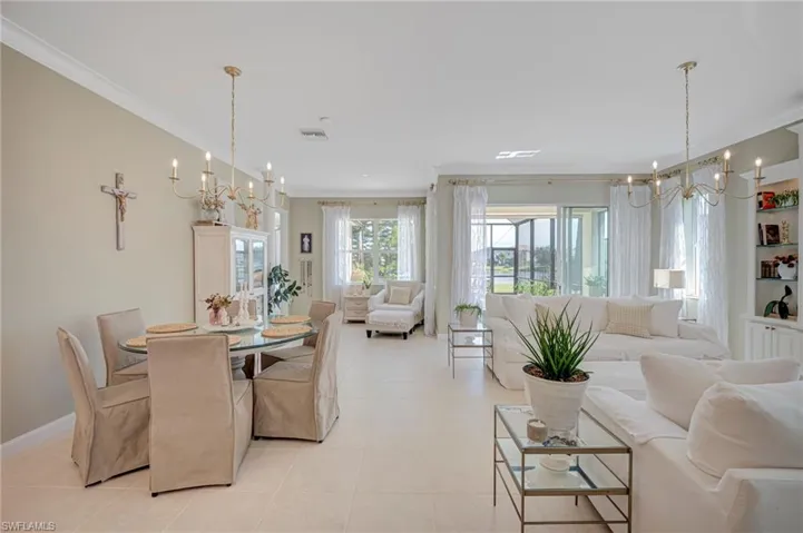 Dining Area with Living Room & Sitting Area