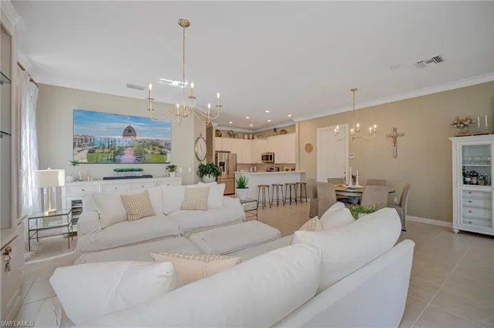 Living Room & Dining Area & Kitchen