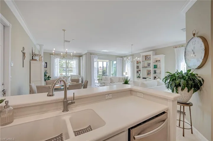 Kitchen & Living & Dining Areas
