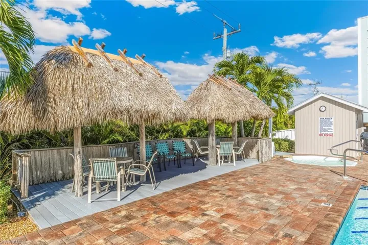 View of patio featuring outdoor dining space