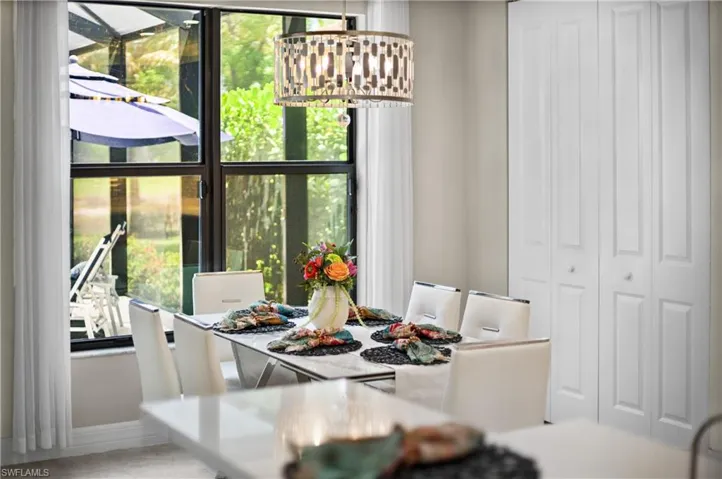 Bright breakfast table