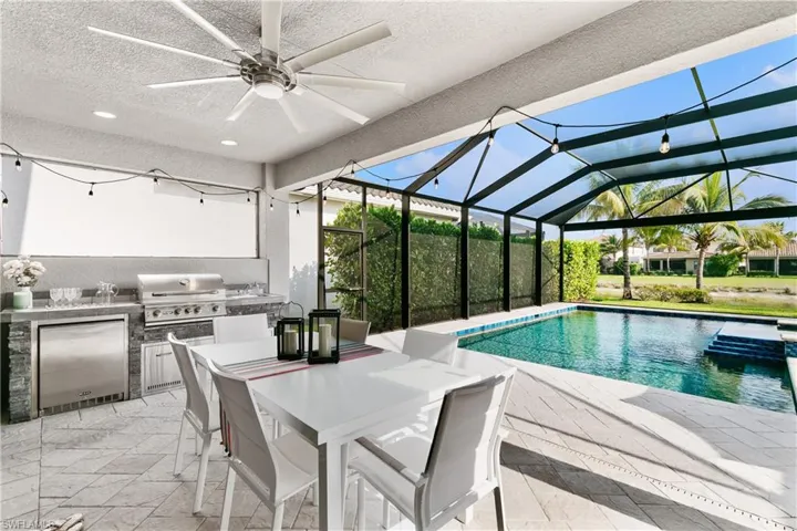 Dine, entertain, live poolside on the lanai