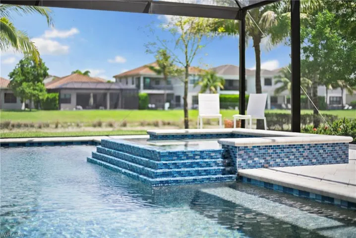 Elegant and fun water feature, panoramic screened lanai