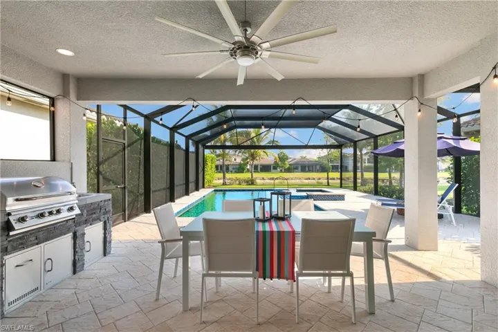 Live well around the pool and under covered lanai