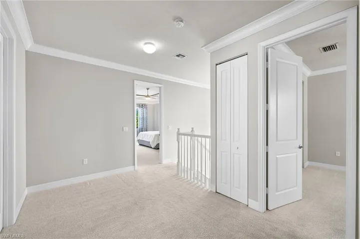 Loft area separates the bedrooms