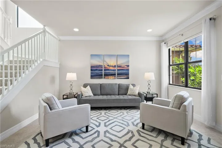 Light and bright seating area