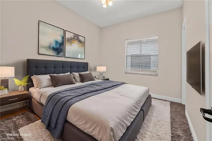 Bedroom 1 on first floor(virtually staged)