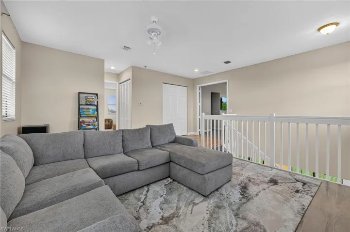Spacious loft area