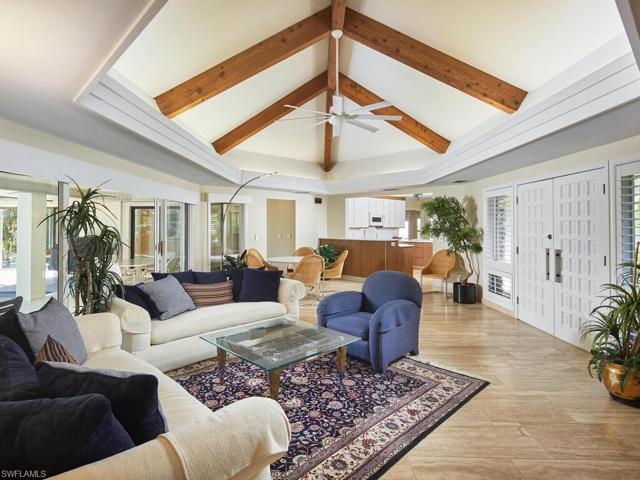 Unique features include vaulted ceilings, home "wraps" around the pool.