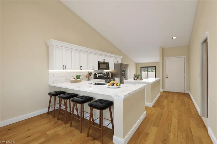 *Virtual rendering* of a kitchen remodel