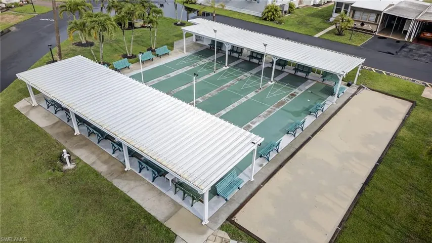 Drone / aerial view Bocce Ball Amenity