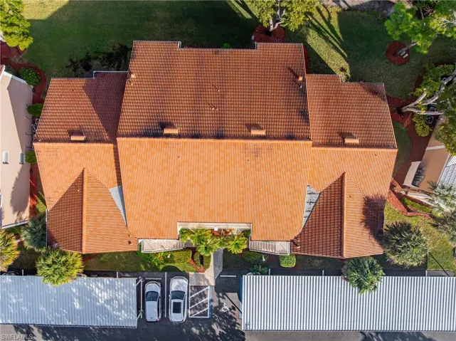 View from above of property