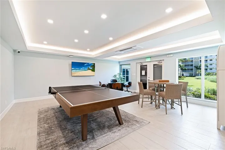 Playroom with recessed lighting