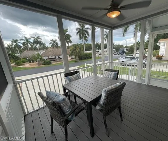 Front porch view ...Table and chairs not included