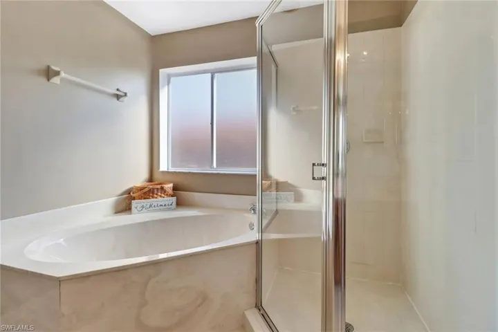 Bathroom with plus walk in shower