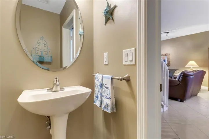 Bathroom with tile floors
