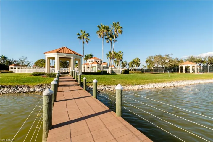 Dock area with gazebo
