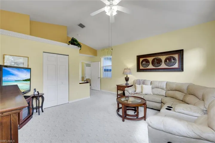 Den or 3rd bedroom with high ceilings, and large walk in closet