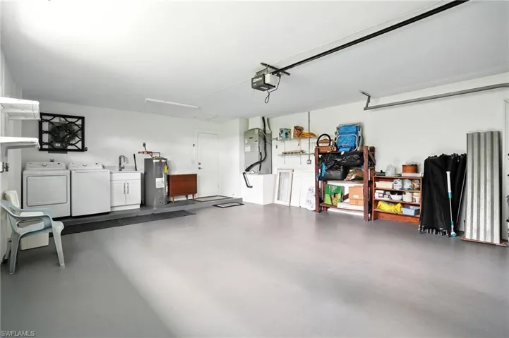 Spacious 2 car garage