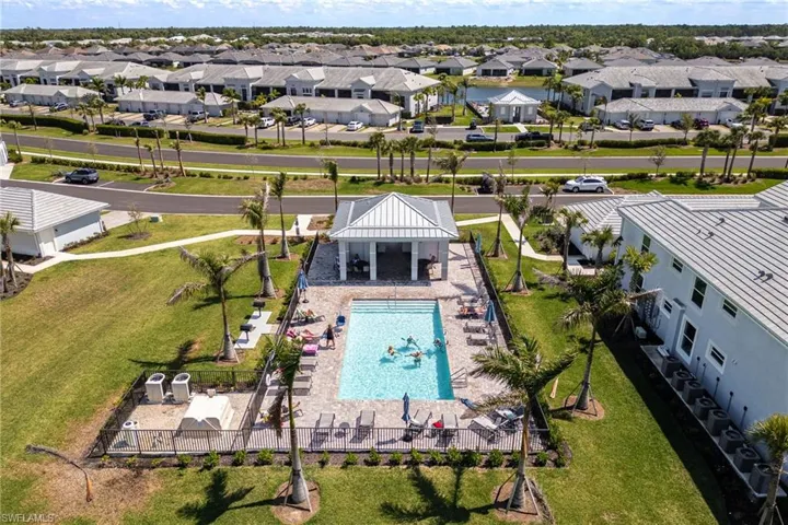 Aerial view of pool by the condo