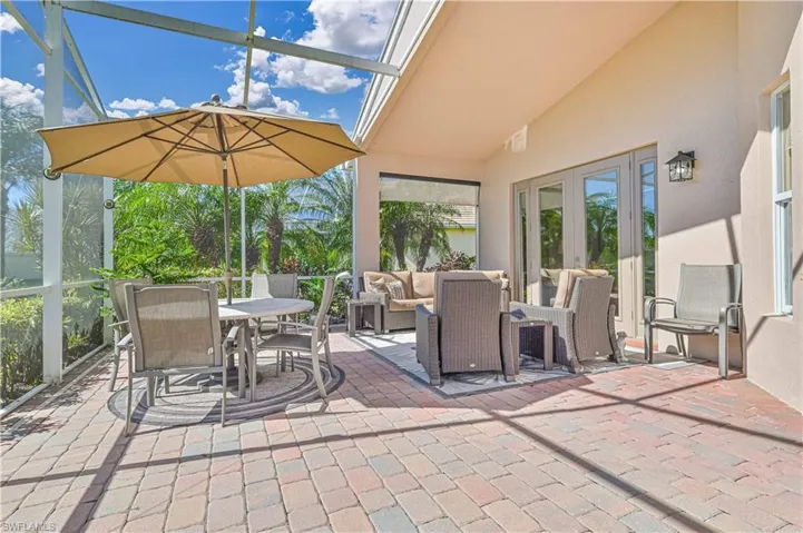 View of patio / terrace with french doors and an outdoor hangout area