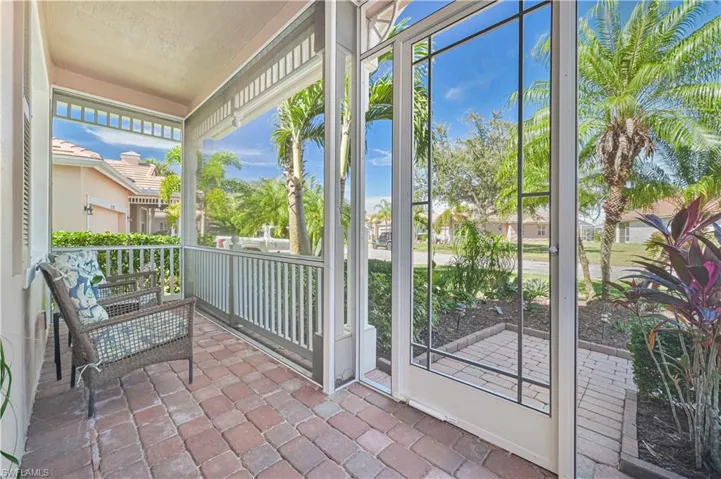 View of front porch