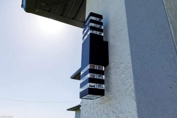 Details featuring stucco siding