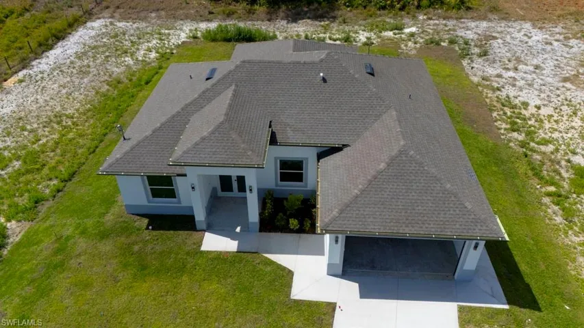 Birds eye view of property