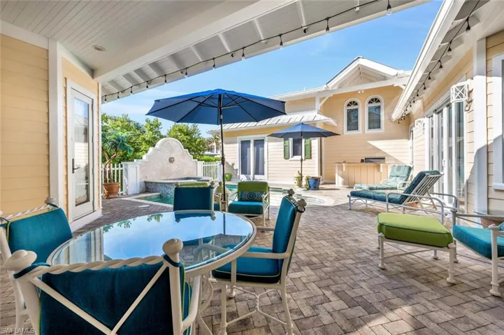 View of patio / terrace featuring french doors