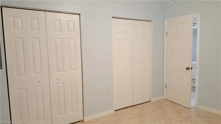 Bedrooms have two double closets: TONS of storage