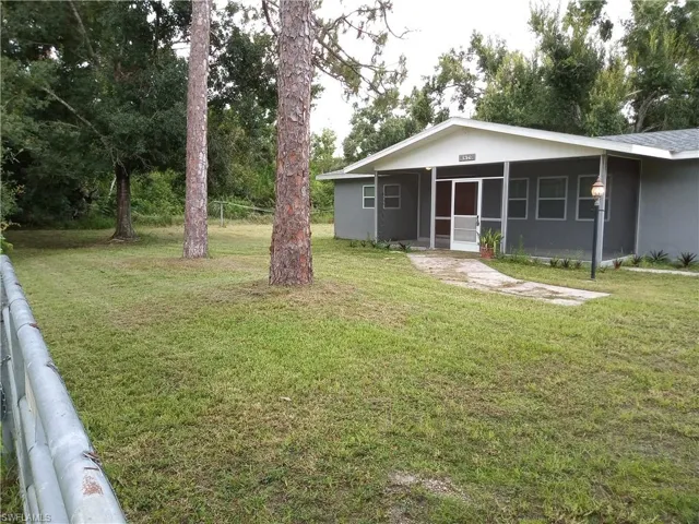Front of home from gate at road