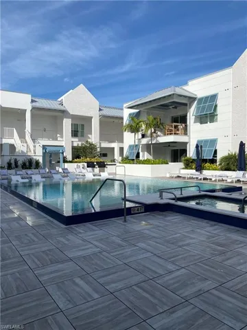 Large resort pool and spa at the Mark is part of the amenity package