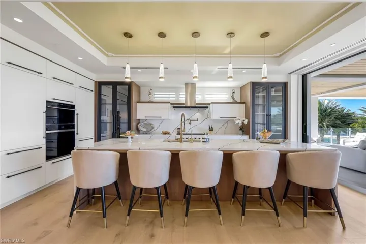 Dramatic kitchen is top of the line