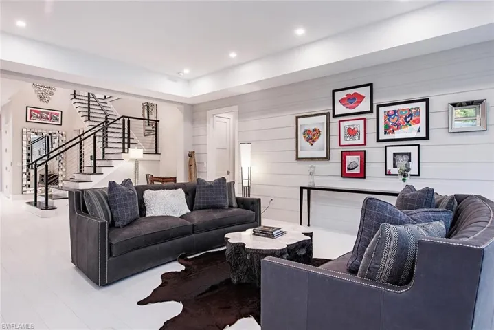 Living room featuring light hardwood / wood-style flooring