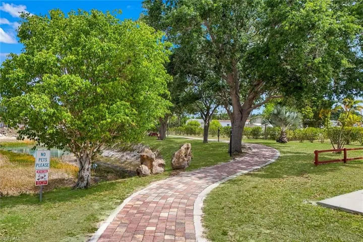 Walking trail at the end of Joann Drive