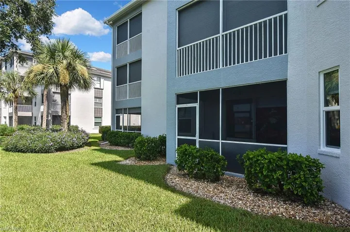 Rear view of apartment building / complex