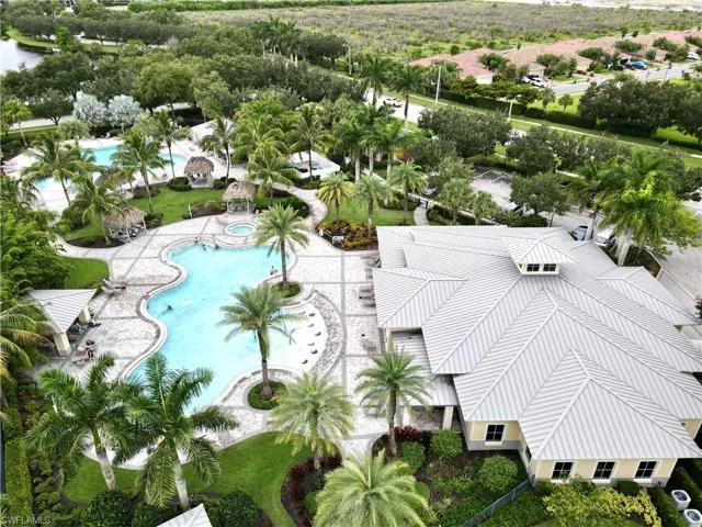 Birds eye view of property